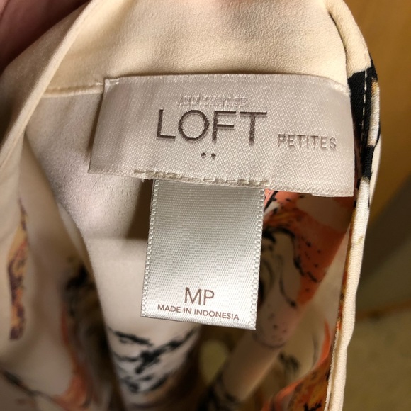 LOFT Floral Spaghetti Strap Blouse - Picture 3 of 6